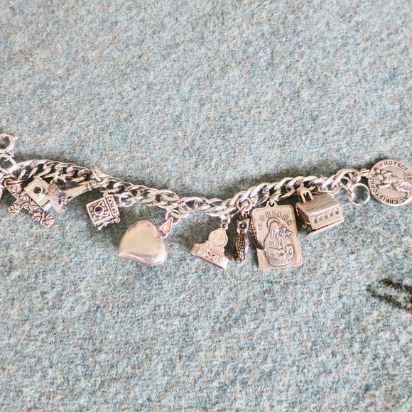 Jewelry - Sterling Silver Charm Bracelet and Charms